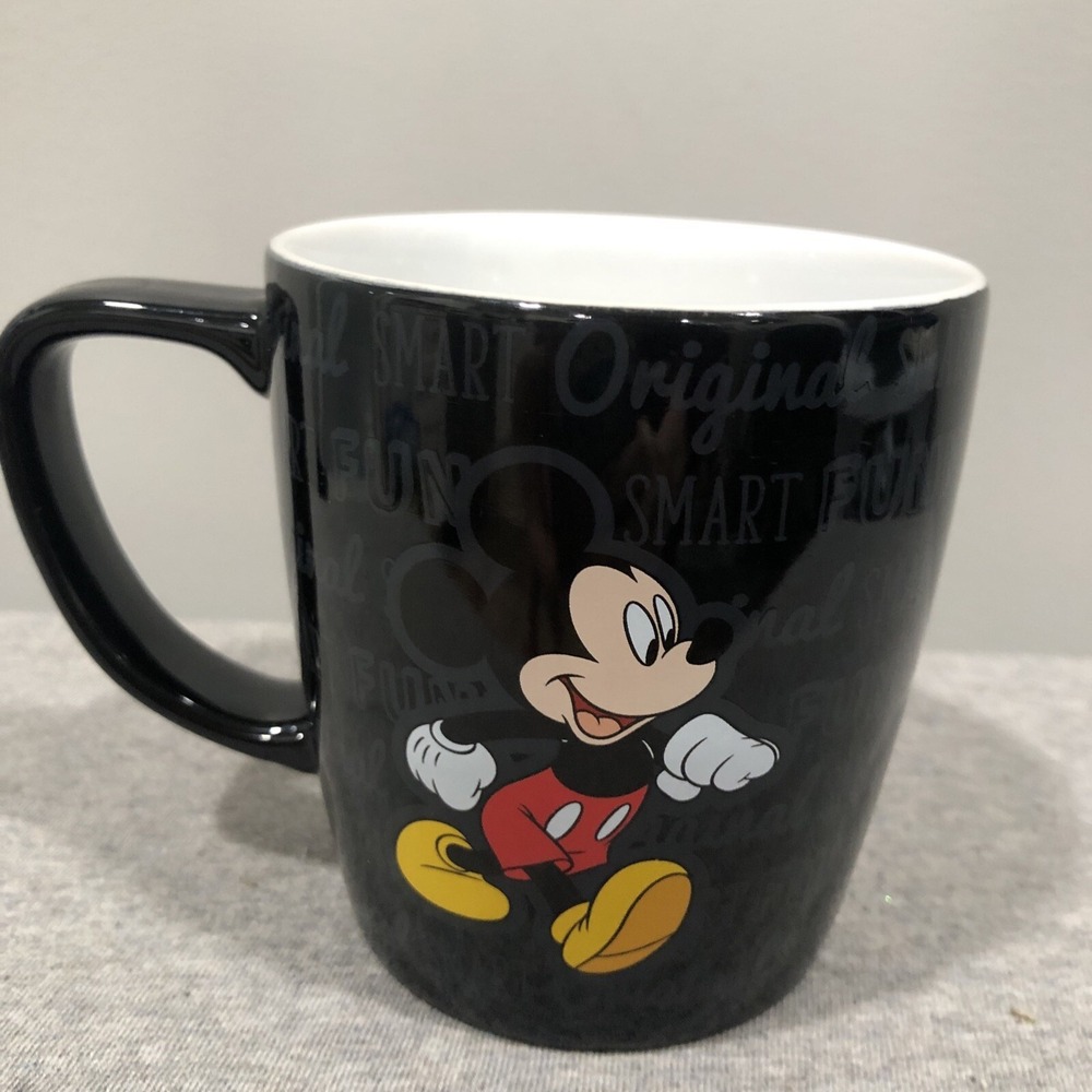 Disney Mickey Mouse Personality Ceramic Coffee Mug Black Funny Smart Original